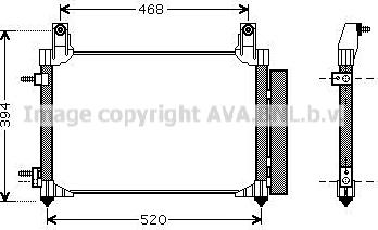 Prasco DW5081D - Condensatore, Climatizzatore www.autoricambit.com