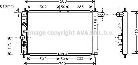 Prasco DW2015 - Radiatore, Raffreddamento motore www.autoricambit.com