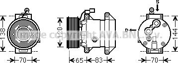 Prasco DWK095 - Compressore, Climatizzatore www.autoricambit.com