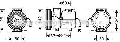 Prasco DWK037 - Compressore, Climatizzatore www.autoricambit.com