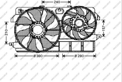 Prasco FD930F001 - Ventola, Raffreddamento motore www.autoricambit.com