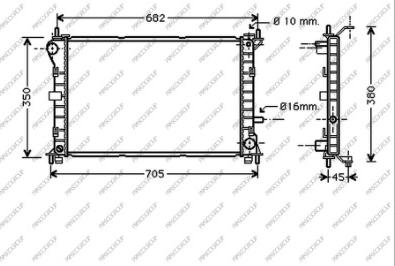 Prasco FD420R003 - Radiatore, Raffreddamento motore www.autoricambit.com