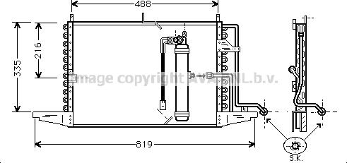 Prasco FD5126 - Condensatore, Climatizzatore www.autoricambit.com