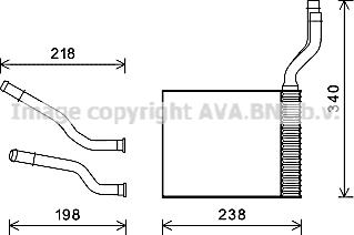 Prasco FD6465 - Scambiatore calore, Riscaldamento abitacolo www.autoricambit.com