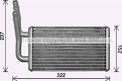 Prasco FD6661 - Scambiatore calore, Riscaldamento abitacolo www.autoricambit.com