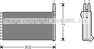 Prasco FD6154 - Scambiatore calore, Riscaldamento abitacolo www.autoricambit.com