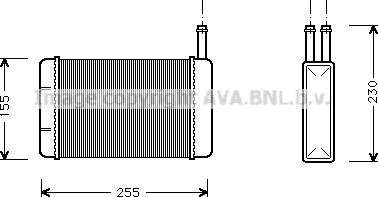 Prasco FD6134 - Scambiatore calore, Riscaldamento abitacolo www.autoricambit.com