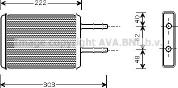 Prasco FD6353 - Scambiatore calore, Riscaldamento abitacolo www.autoricambit.com