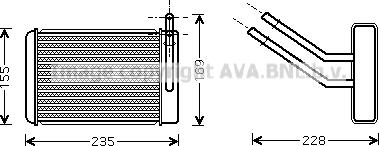 Prasco FD6360 - Scambiatore calore, Riscaldamento abitacolo www.autoricambit.com