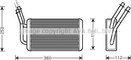 Prasco FD6316 - Scambiatore calore, Riscaldamento abitacolo www.autoricambit.com