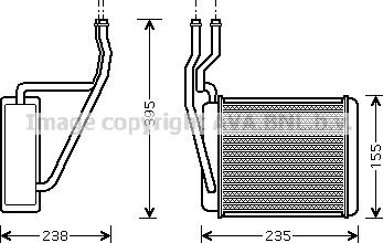 Prasco FD6329 - Scambiatore calore, Riscaldamento abitacolo www.autoricambit.com