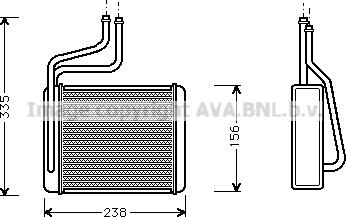 Prasco FD6286 - Scambiatore calore, Riscaldamento abitacolo www.autoricambit.com