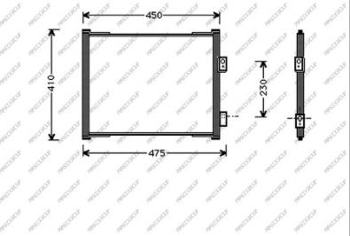 Prasco FD006C001 - Condensatore, Climatizzatore www.autoricambit.com