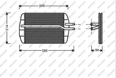 Prasco FD006H001 - Scambiatore calore, Riscaldamento abitacolo www.autoricambit.com