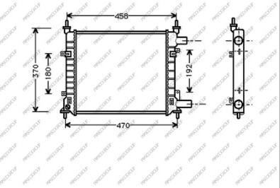 Prasco FD006R003 - Radiatore, Raffreddamento motore www.autoricambit.com