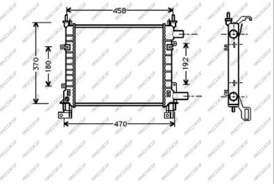 Prasco FD006R002 - Radiatore, Raffreddamento motore www.autoricambit.com