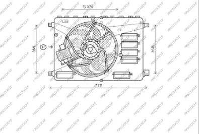 Prasco FD079F001 - Ventola, Raffreddamento motore www.autoricambit.com