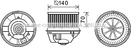 Prasco FD8496 - Elettromotore, Ventilatore abitacolo www.autoricambit.com