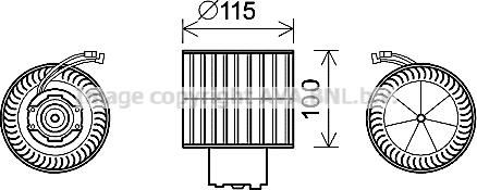 Prasco FD8500 - Elettromotore, Ventilatore abitacolo www.autoricambit.com