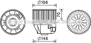 Prasco FD8619 - Elettromotore, Ventilatore abitacolo www.autoricambit.com