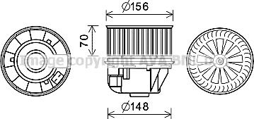 Prasco FD8618 - Elettromotore, Ventilatore abitacolo www.autoricambit.com