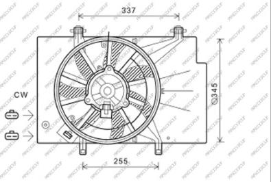 Prasco FD344F004 - Ventola, Raffreddamento motore www.autoricambit.com