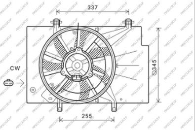 Prasco FD344F003 - Ventola, Raffreddamento motore www.autoricambit.com