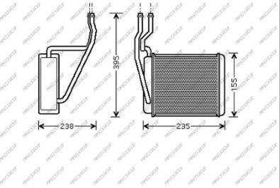 Prasco FD340H001 - Scambiatore calore, Riscaldamento abitacolo www.autoricambit.com