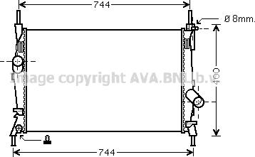 Prasco FD2403 - Radiatore, Raffreddamento motore www.autoricambit.com