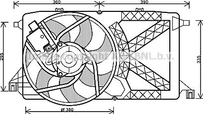 Prasco FD7544 - Ventola, Raffreddamento motore www.autoricambit.com