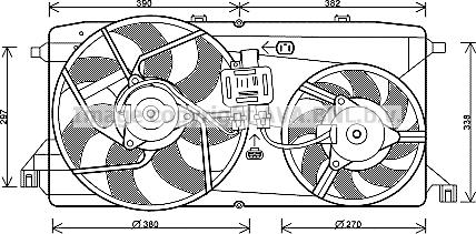 Prasco FD7543 - Ventola, Raffreddamento motore www.autoricambit.com