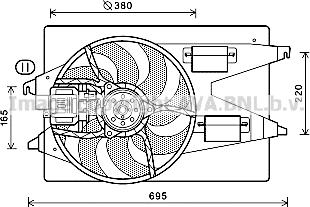 Prasco FD7555 - Ventola, Raffreddamento motore www.autoricambit.com