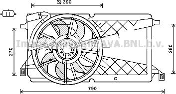 Prasco FD7566 - Ventola, Raffreddamento motore www.autoricambit.com