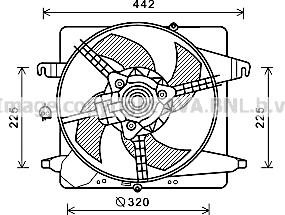 Prasco FD7575 - Ventola, Raffreddamento motore www.autoricambit.com