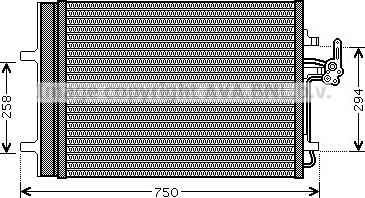 Prasco FDA5427D - Condensatore, Climatizzatore www.autoricambit.com