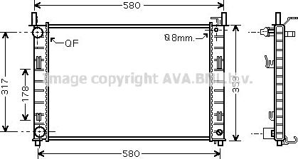 Prasco FDA2326 - Radiatore, Raffreddamento motore www.autoricambit.com