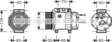 Prasco FDAK378 - Compressore, Climatizzatore www.autoricambit.com