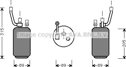 Prasco FDD274 - Essiccatore, Climatizzatore www.autoricambit.com