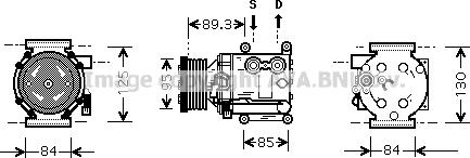 Prasco FDK402 - Compressore, Climatizzatore www.autoricambit.com