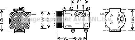 Prasco FDK419 - Compressore, Climatizzatore www.autoricambit.com