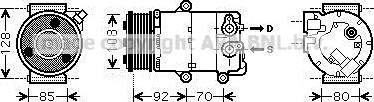 Prasco FDK415 - Compressore, Climatizzatore www.autoricambit.com