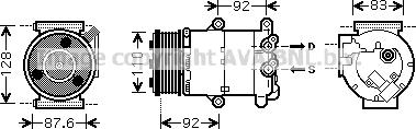 Prasco FDK430 - Compressore, Climatizzatore www.autoricambit.com