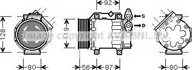 Prasco FDK431 - Compressore, Climatizzatore www.autoricambit.com