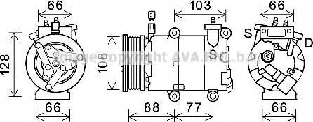 Prasco FDK585 - Compressore, Climatizzatore www.autoricambit.com