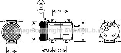 Prasco FDK351 - Compressore, Climatizzatore www.autoricambit.com