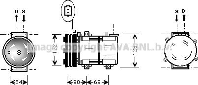 Prasco FDK352 - Compressore, Climatizzatore www.autoricambit.com