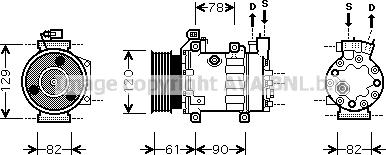 Prasco FDK363 - Compressore, Climatizzatore www.autoricambit.com