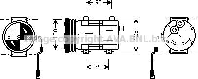 Prasco FDK275 - Compressore, Climatizzatore www.autoricambit.com