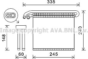 Prasco FDV456 - Evaporatore, Climatizzatore www.autoricambit.com