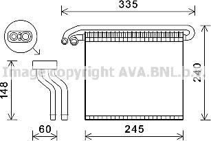 Prasco FDV457 - Evaporatore, Climatizzatore www.autoricambit.com